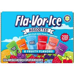 Fla.Vor.Ice Assorted Freezer Pops 299.8oz 200pcs 1pack