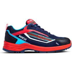 Sparco 07537MR Indy Sanremo Safety Shoe - Blue Marine/Red