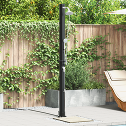 vidaXL Outdoor Solar Shower 217 cm 20 L Black