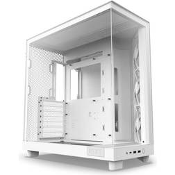NZXT H6 Flow Tempered Glass White