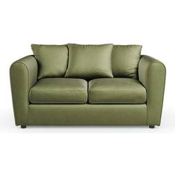 Dunelm Blake Opulent Velvet Dark Olive Sofa 147cm 2 Seater