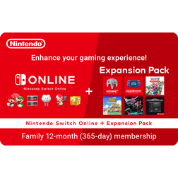 Nintendo Switch Online + Expansion Pack Gift Card 12 Months