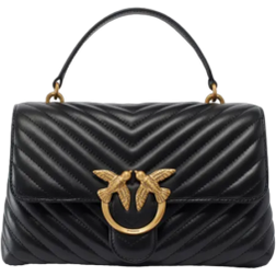 Pinko Classic Lady Love Puff Chevron Bag - Black