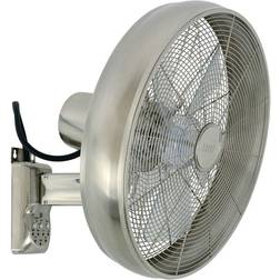 Beacon Lighting Wall Fan with Remote Silver