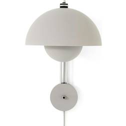 &Tradition Flowerpot VP8 Vermilion Matt Light Grey Væglampe