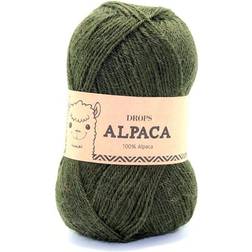 Drops Design Alpaca Uni Colour Army Dark Green 167m