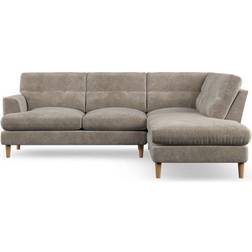 Dunelm Cooper Luxury Chenille Mushroom Sofa 262cm 4 Seater