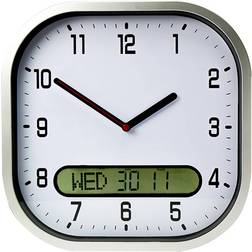 Lifemax Clear Time Day-Date Clear Wall Clock