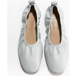 H&M Dame Ballerinasko - Lys Blågrå
