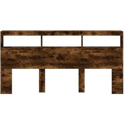 vidaXL Cabinet Smoked Oak Headboard 200cm