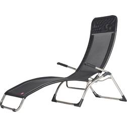 Jan Kurtz Fiam Samba Solstol Textaline Black Aluminium Svart