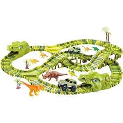 Stor Bilbana Med Dinosaurietema För Barn