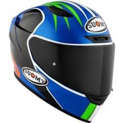 Suomy Track-1 Pecco Bagnaia Mugello Full Face Helm - Black/Blue/Green/Red