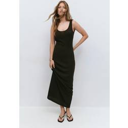 Gina Tricot Crochet Maxi Dress - Brown