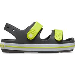 Crocs Kid's Crocband Cruiser Sandals - Slate Grey/Acidity