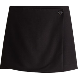 H&M Wrap Cut Skort - Black