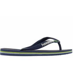 Havaianas Kid's Brasil Logo - Navy Blue