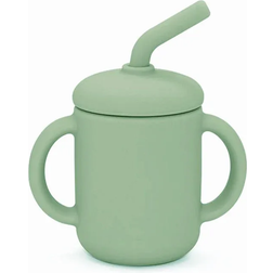 Summerville Silikonmugg med Sugrör Cameo Green