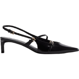 H&M Leather Slingback Court - Black
