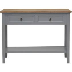 Premier Housewares Henley Antique Grey Console Table 34.5x99cm