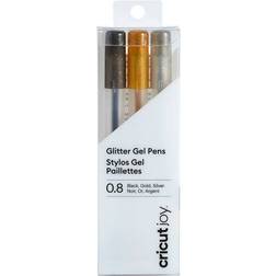 Cricut Glitter Gel Pens Black/Gold/Silver 3-pack
