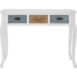 Premier Housewares Aesthetic White Console Table 50x103cm