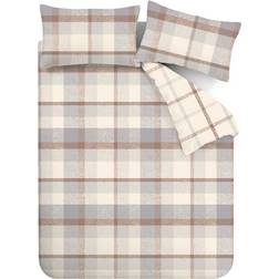 Catherine Lansfield Melrose Tweed Duvet Cover Natural (200x200cm)