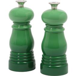 Le Creuset och Pepparkvarnset 12 cm Bamboo Green Pepparkvarn, Saltkvarn
