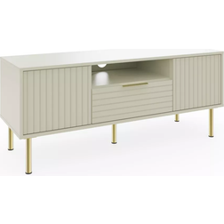 GFW Nervata Ivory TV Bench 119x49cm