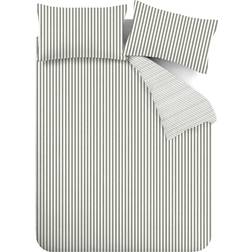 Catherine Lansfield Stripe Duvet Cover Green (200x135cm)