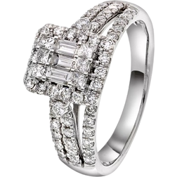 The Diamond Icons Elizabeth Ring - White Gold/Diamonds