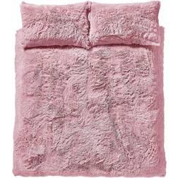 Catherine Lansfield Cuddly Duvet Cover Pink (200x200cm)