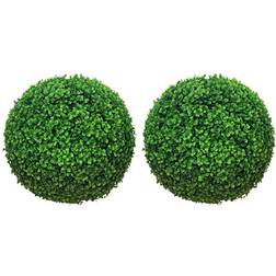 Homcom Set of 2 Topiary Balls 40cm Artificial Plant