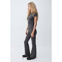 H&M Ladies Flared Leggings - Dark Grey