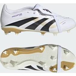 adidas Predator League Fold-Over Tongue FG Kids Støvler - Cloud White/Core Black/Gold Metallic