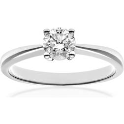 Naava 18ct White Gold Engagement Ring Solitaire Certified Diamond