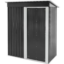ML Design Abri de Jardin Métal 150x184x76 cm Gris Foncé (Surface du bâtiment )
