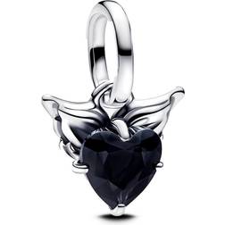 Pandora Vingat Hjärta Minihängberlock Damer - Silver Beads Charm
