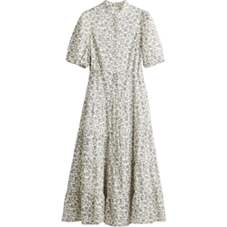 H&M Long Cotton Dress - White