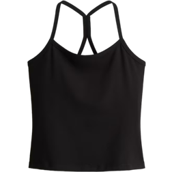 H&M Integral Bra Sports Strappy Top with SoftMove - Black