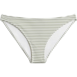 H&M Bikini Bottoms - White/Khaki Green Striped