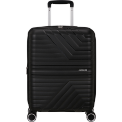 American Tourister Flytwist 55cm 4-Wheel Expandable Cabin Case Shadow Black