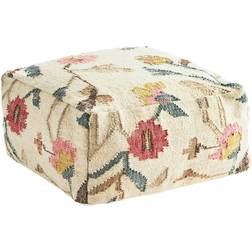 Madam Stoltz Handwoven Pouf 30x60x60 cm Pouffe