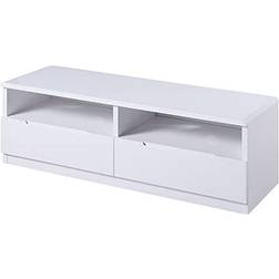 Julian Bowen Manhattan White TV Bench 130x45cm