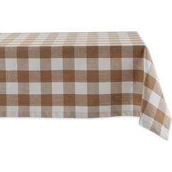 DII Buffalo Tablecloth Brown, White (304.8x152.4cm)