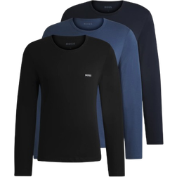 HUGO BOSS Lsshirtrn Classic Underwear T-shirts 3-pack - Black/Blue