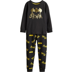 H&M Boys Printed Cotton Jersey Pyjamas - Black