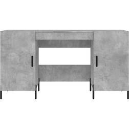 vidaXL 829560 Concrete Grey Skrivbord 50x140cm