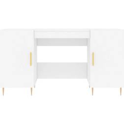 vidaXL 829532 White Skrivebord 50x140cm