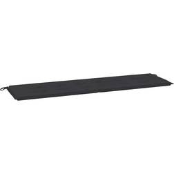 vidaXL 180x50x3cm Garden Bench Chair Cushions Black (180x50cm)
